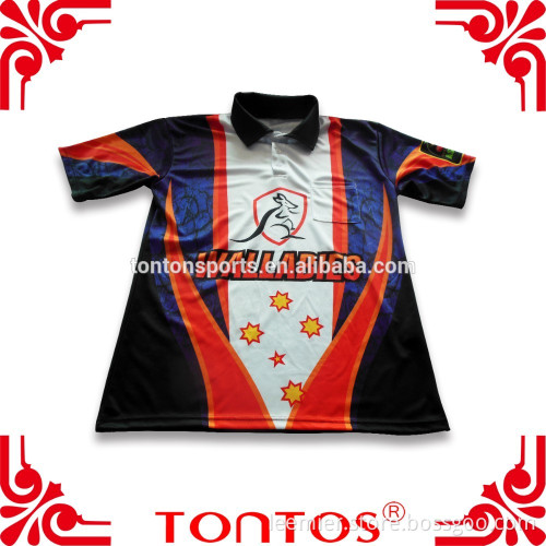 cheap price Free design Custom sublimation racing crew shirt